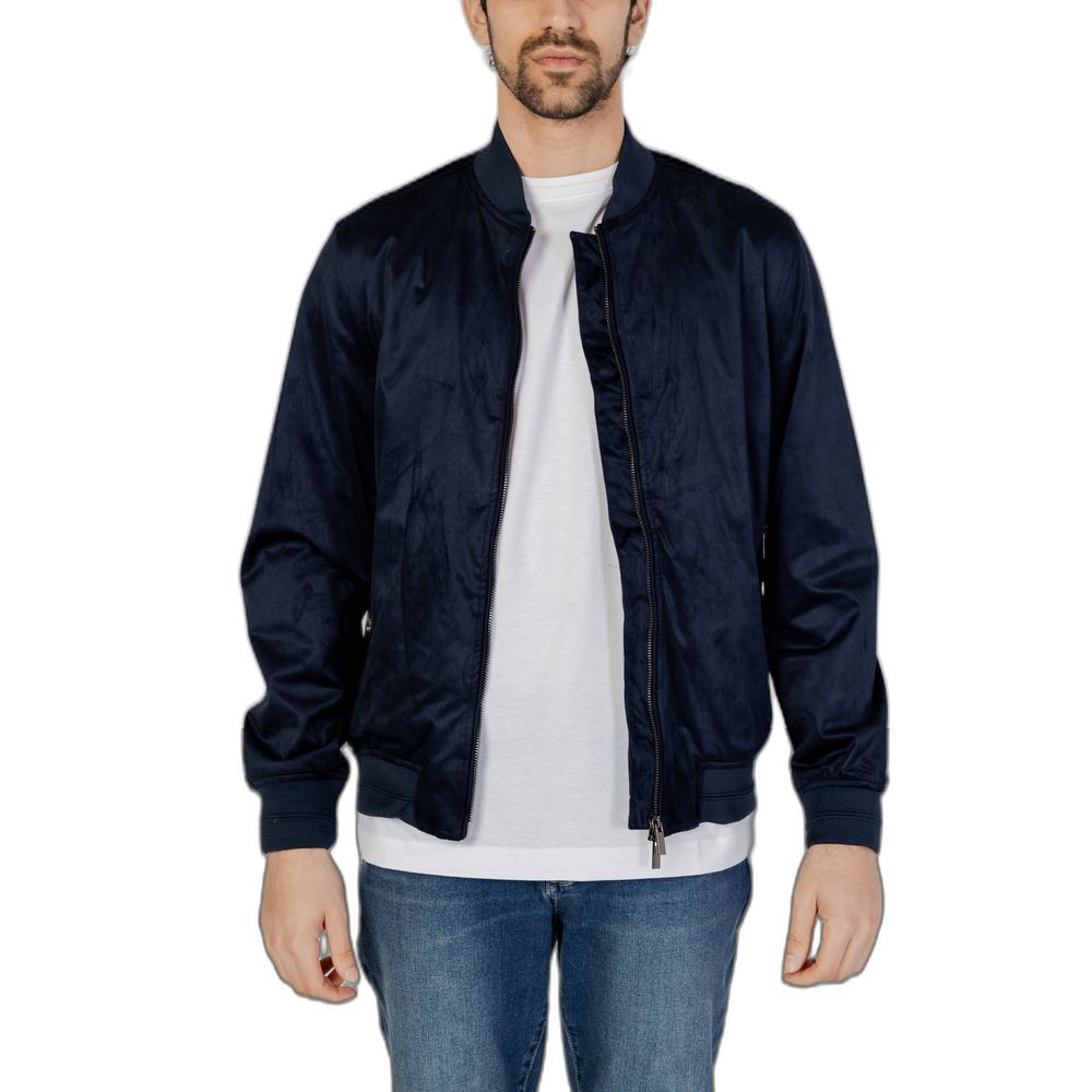 Hamaki-Ho Blue Wool Jacket for Effortless Sophistication