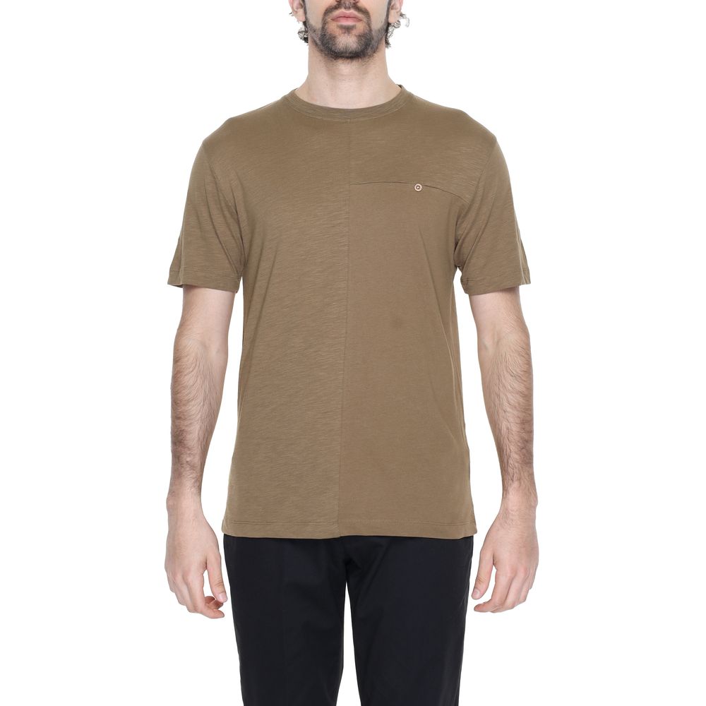 Hamaki-Ho Gray Cotton T-Shirt for Elevated Everyday Style