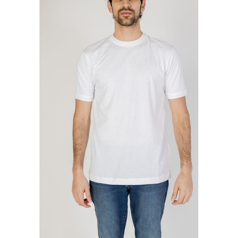 Hamaki-Ho White Cotton T-Shirt for Timeless Elegance