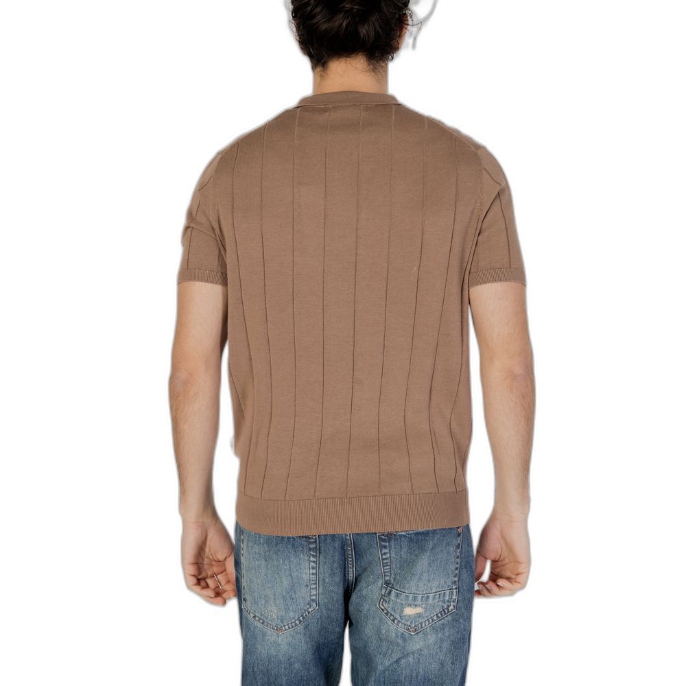 Hamaki-Ho Gray Cotton T-Shirt for Sophisticated Style