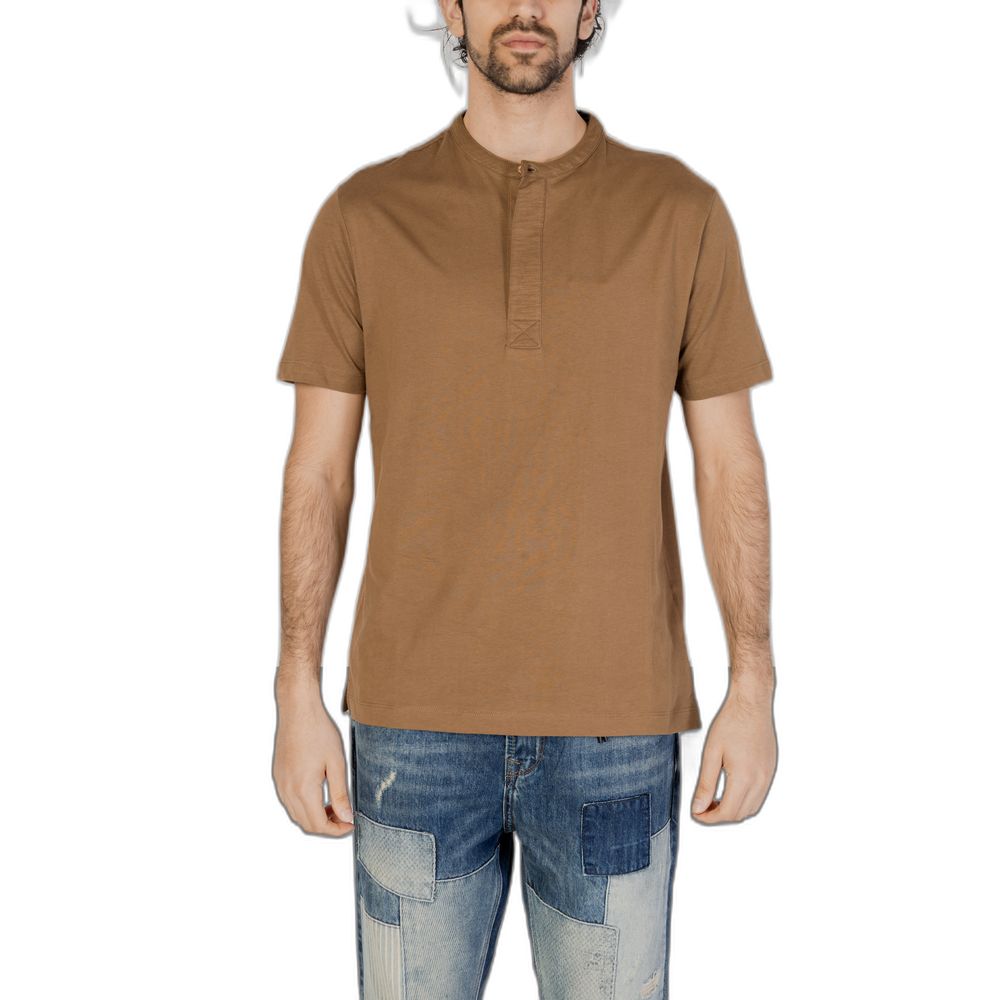 Hamaki-Ho Gray Cotton T-Shirt for Effortless Sophistication