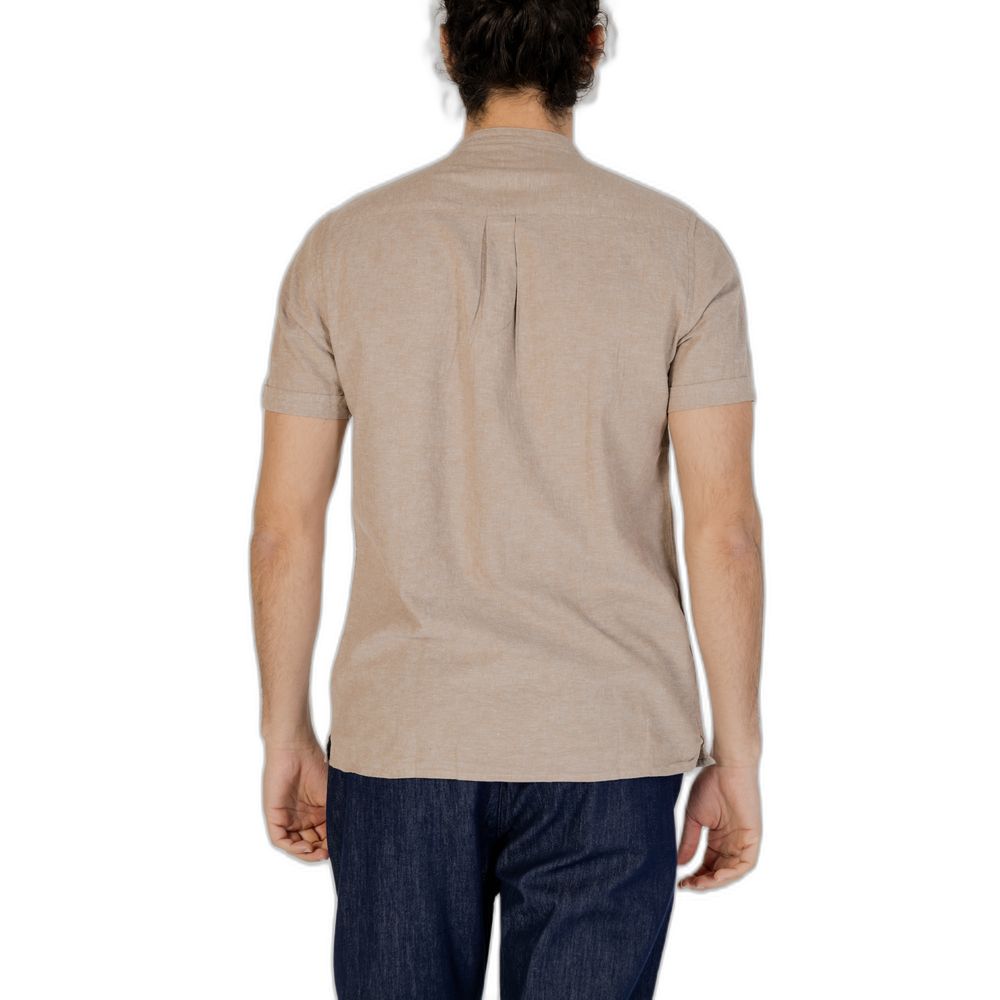 Hamaki-Ho Beige Linen Shirt for Effortless Elegance