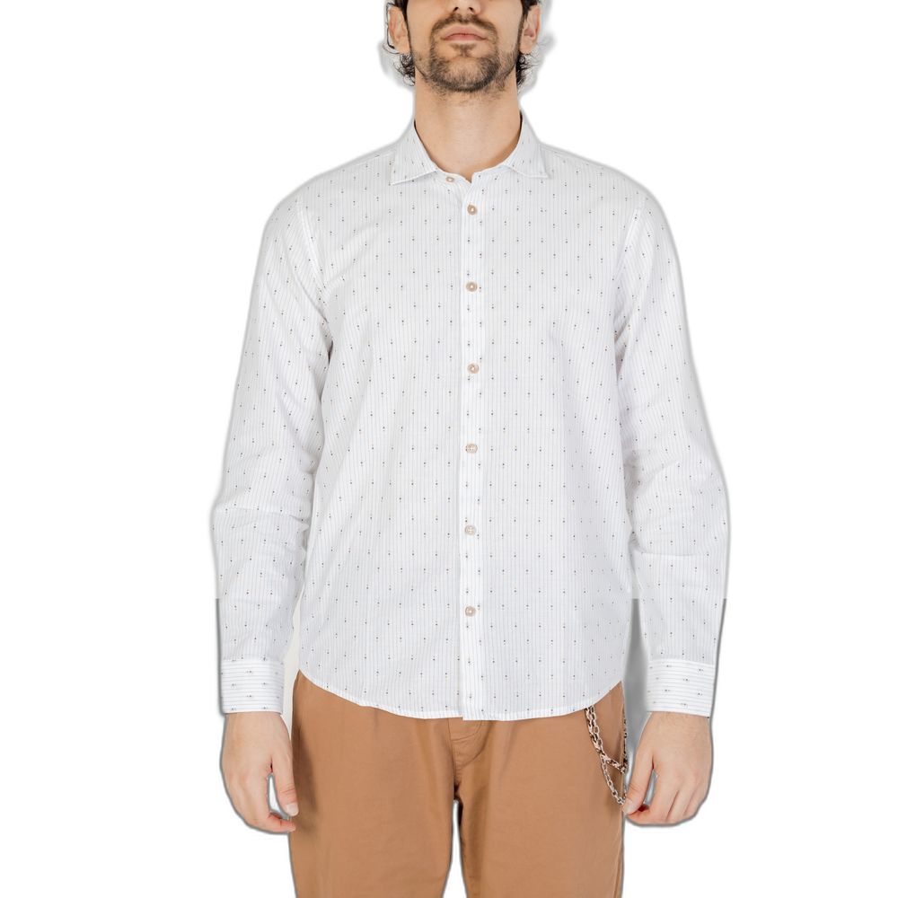 Hamaki-Ho White Cotton Shirt for Timeless Elegance