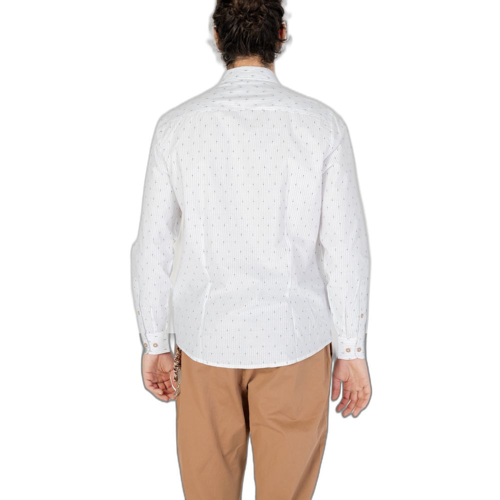 Hamaki-Ho White Cotton Shirt for Timeless Elegance