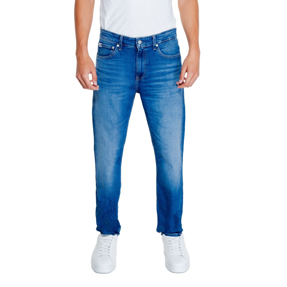 Calvin Klein Blue Cotton Jeans & Pant for Effortless Style