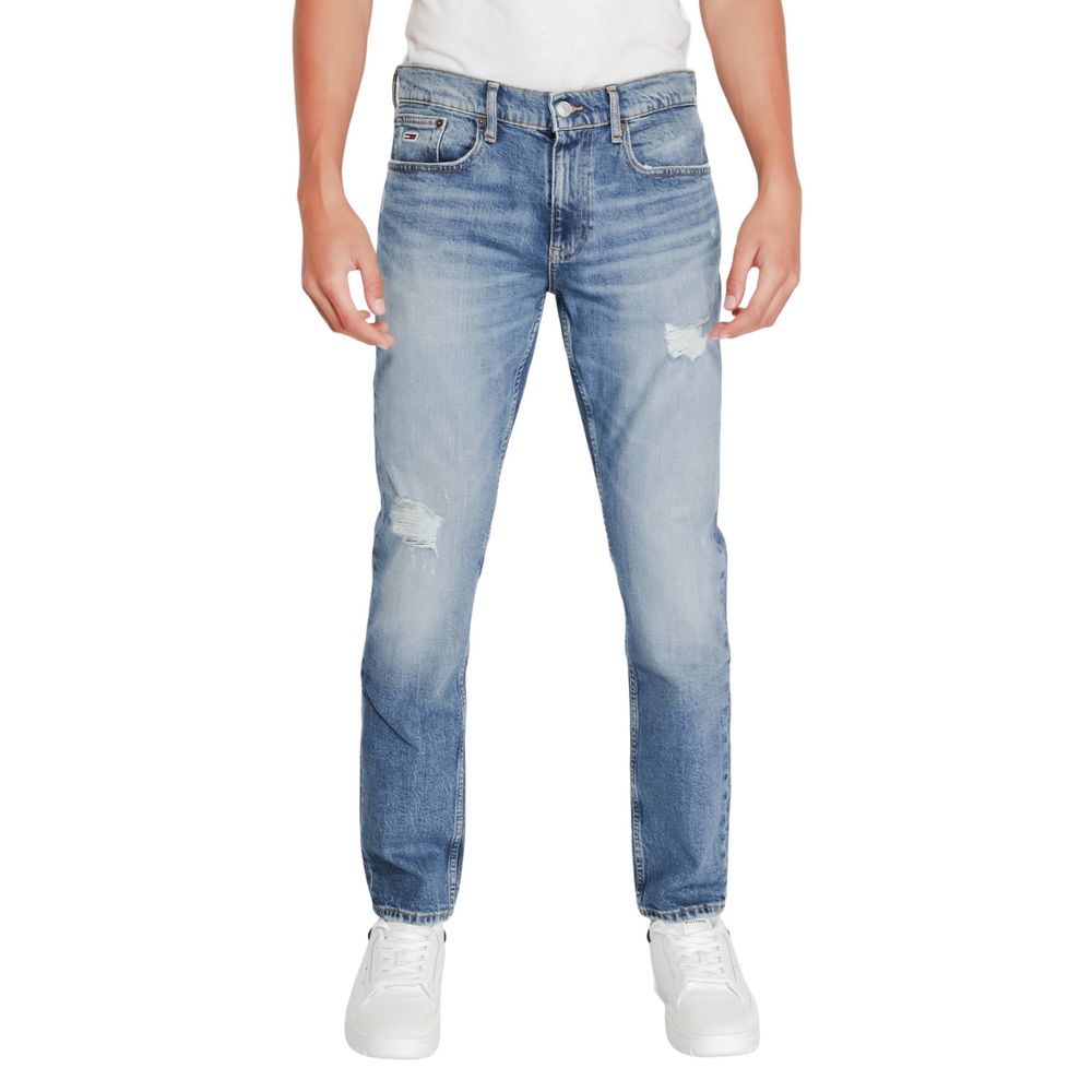 Tommy Hilfiger Blue Cotton Jeans & Pant Elegance