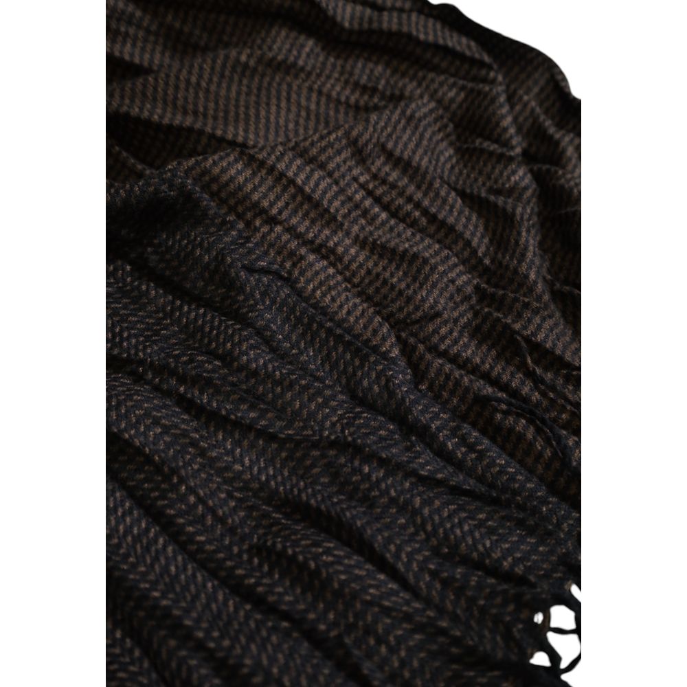 Antony Morato Brown Wool Scarf for Elevated Style