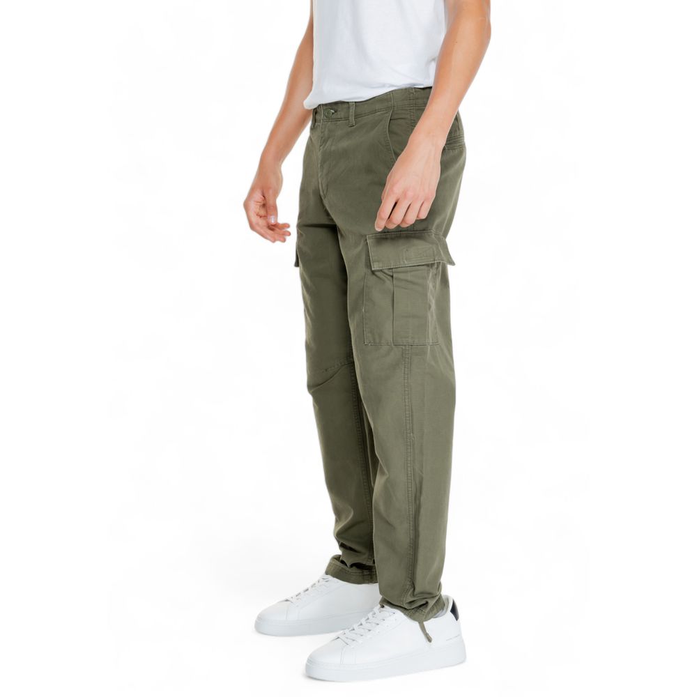 Jack Jones Green Cotton Jeans for Elevated Style