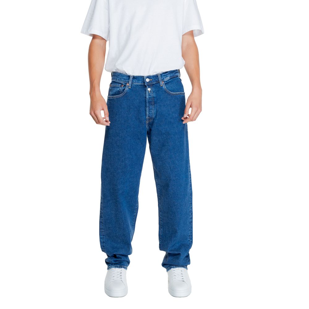 Replay Blue Cotton Jeans for Timeless Elegance
