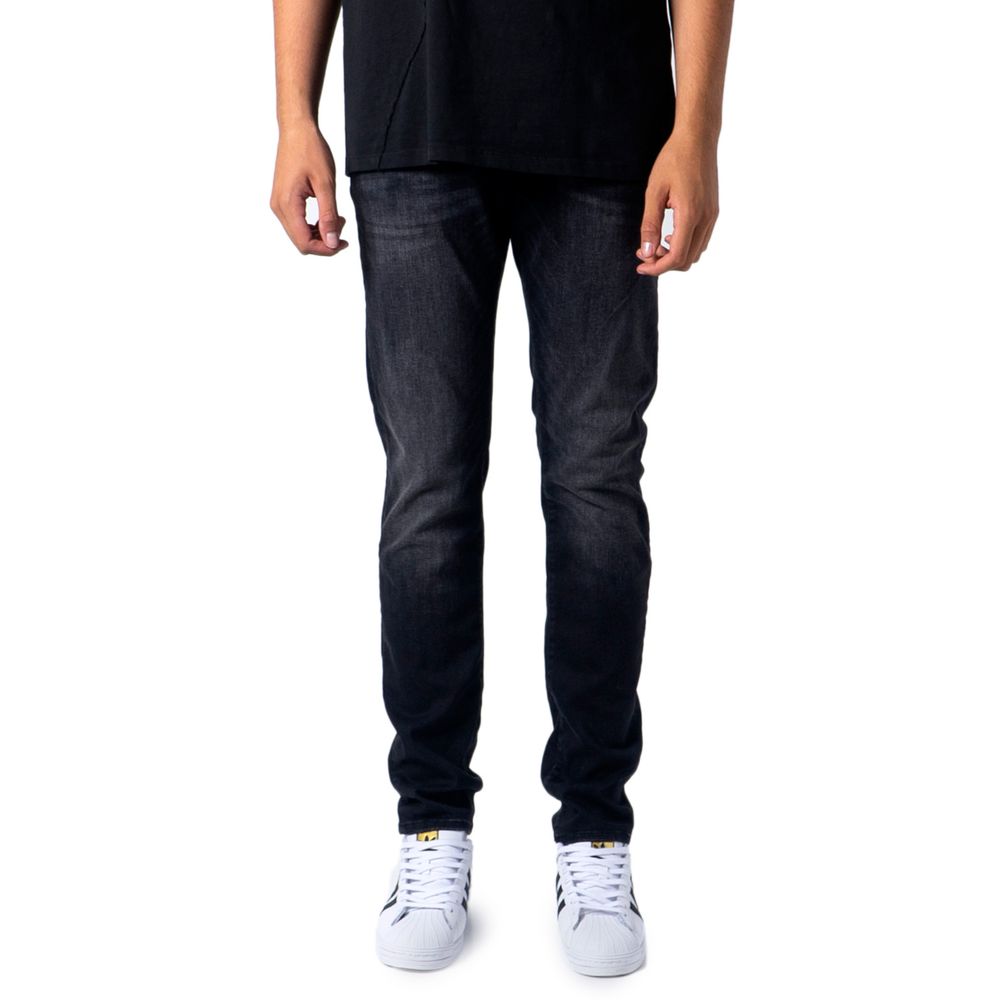 Jack Jones Black Cotton Jeans for Elevated Style