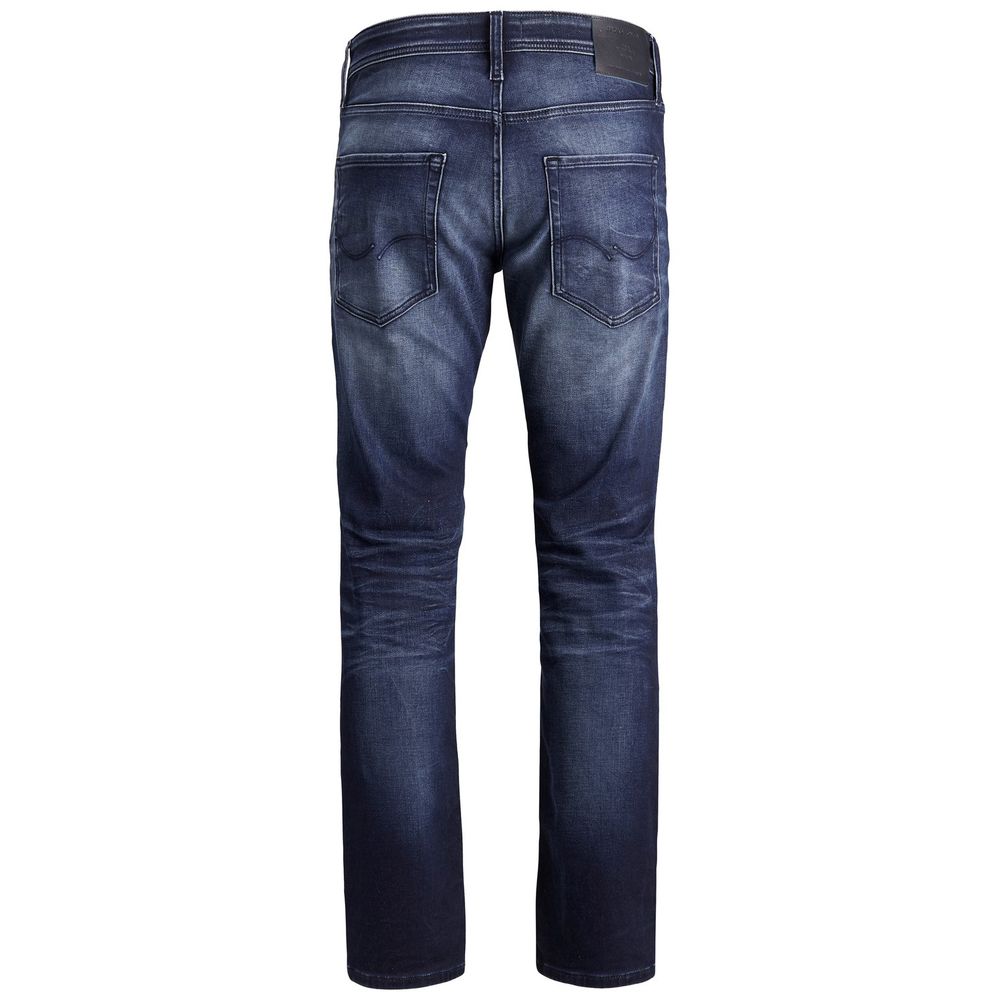 Jack Jones Blue Cotton Jeans for Elevated Style