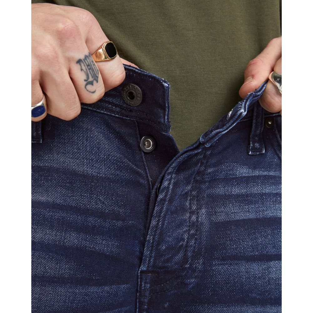 Jack Jones Blue Cotton Jeans for Elevated Style