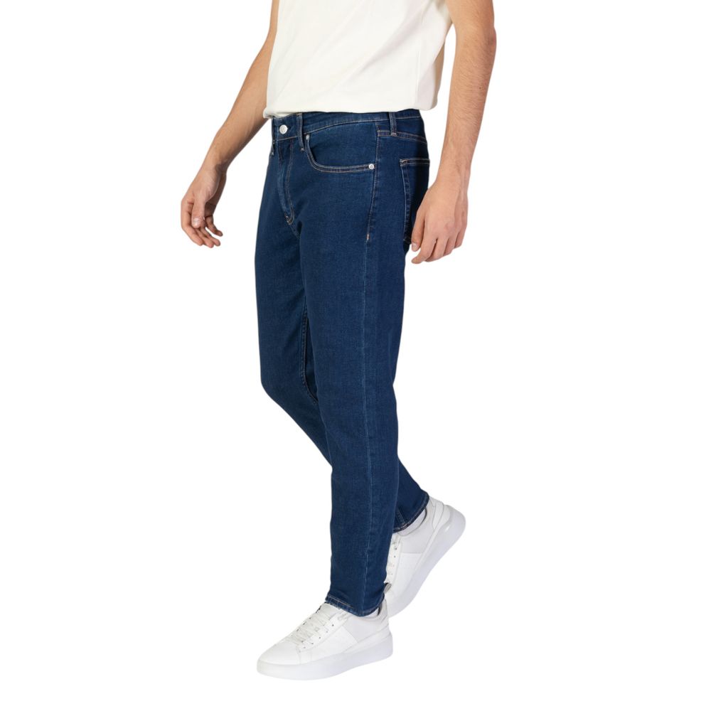 Calvin Klein Blue Cotton Jeans for Effortless Elegance