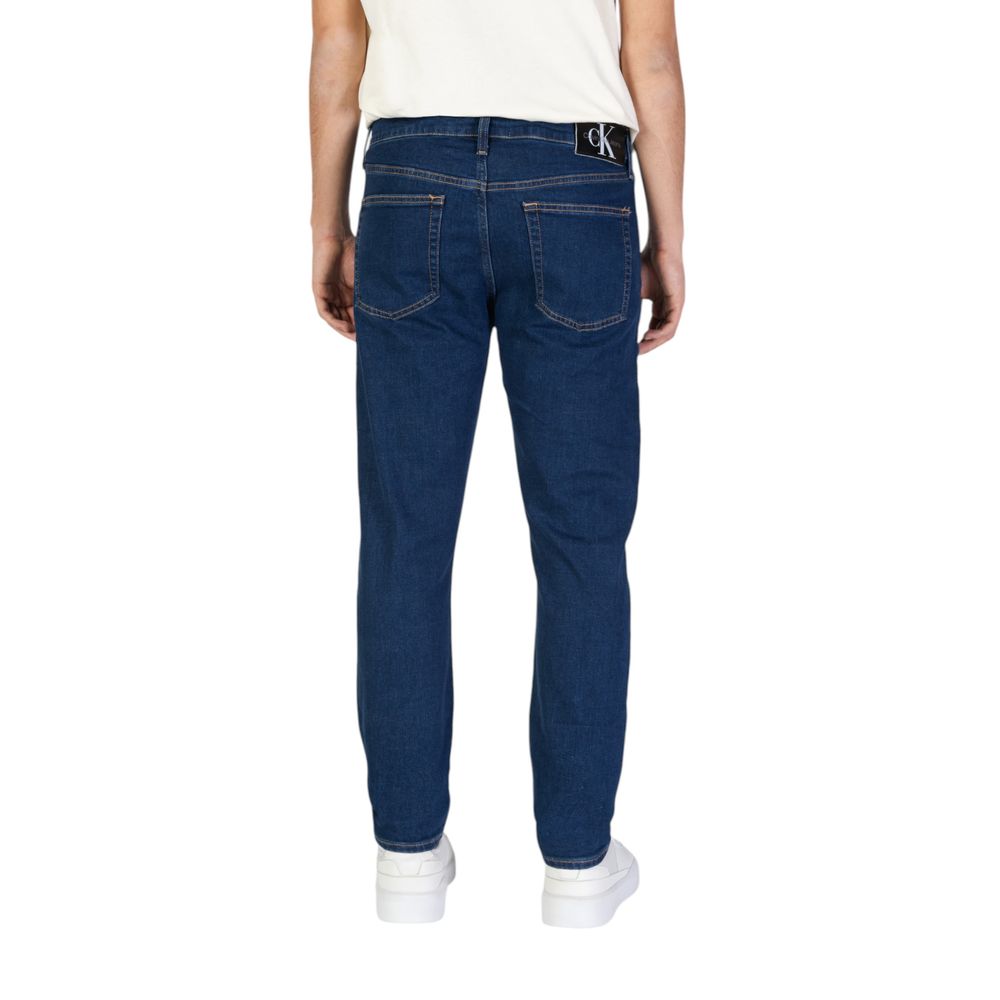 Calvin Klein Blue Cotton Jeans for Effortless Elegance