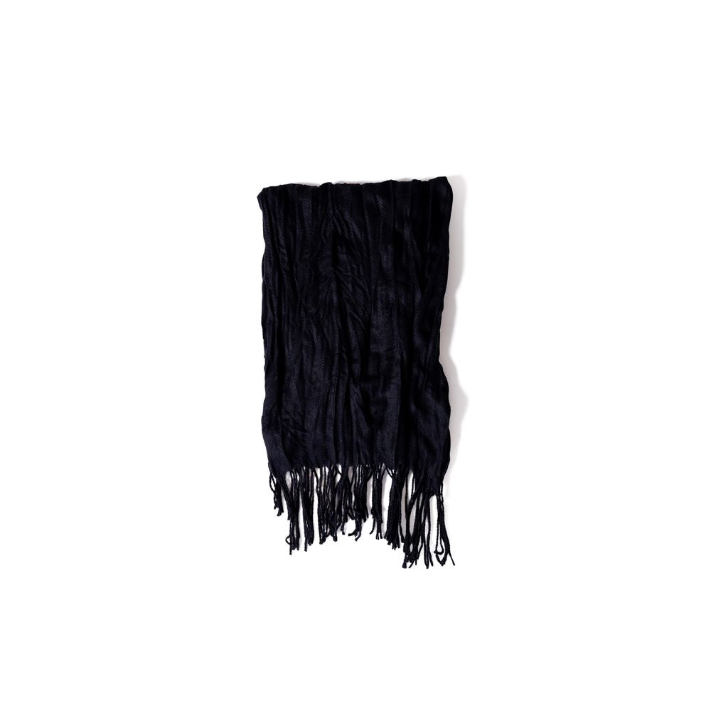 Antony Morato Black Cashmere Scarf for Effortless Elegance