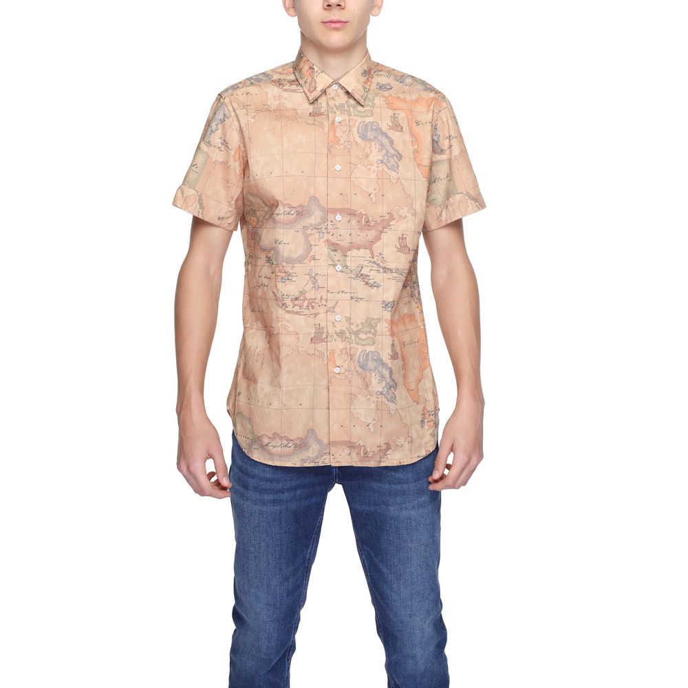Alviero Martini Prima Classe Beige Cotton Shirt
