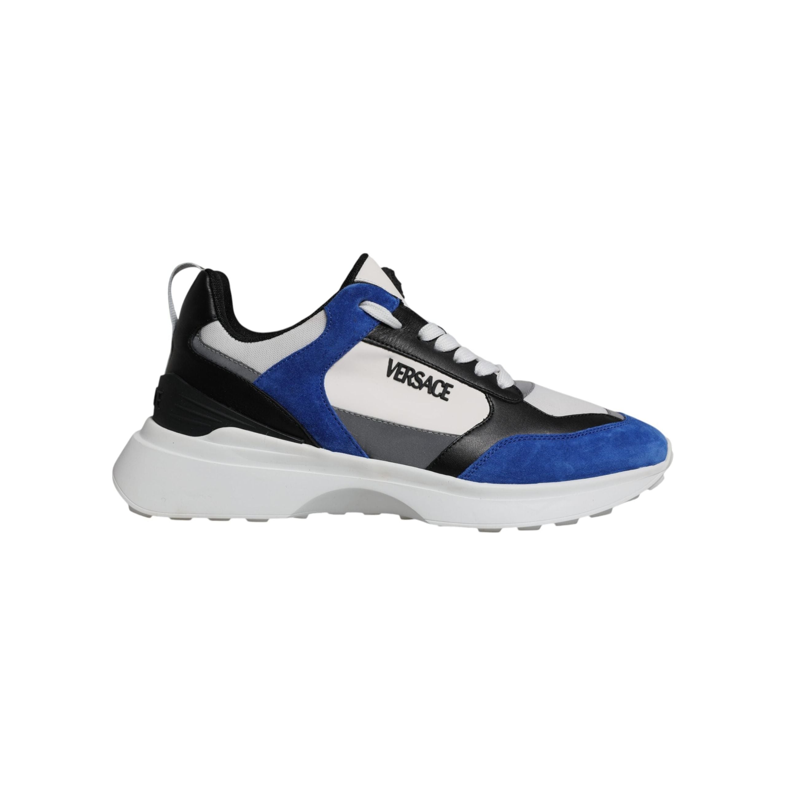 Versace Multicolor Canvas Quad Fabric Low Top Sneakers
