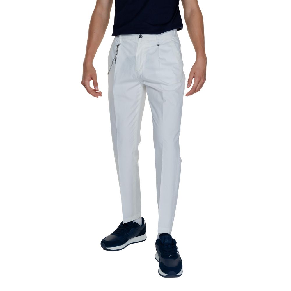Antony Morato White Cotton Jeans for Effortless Elegance