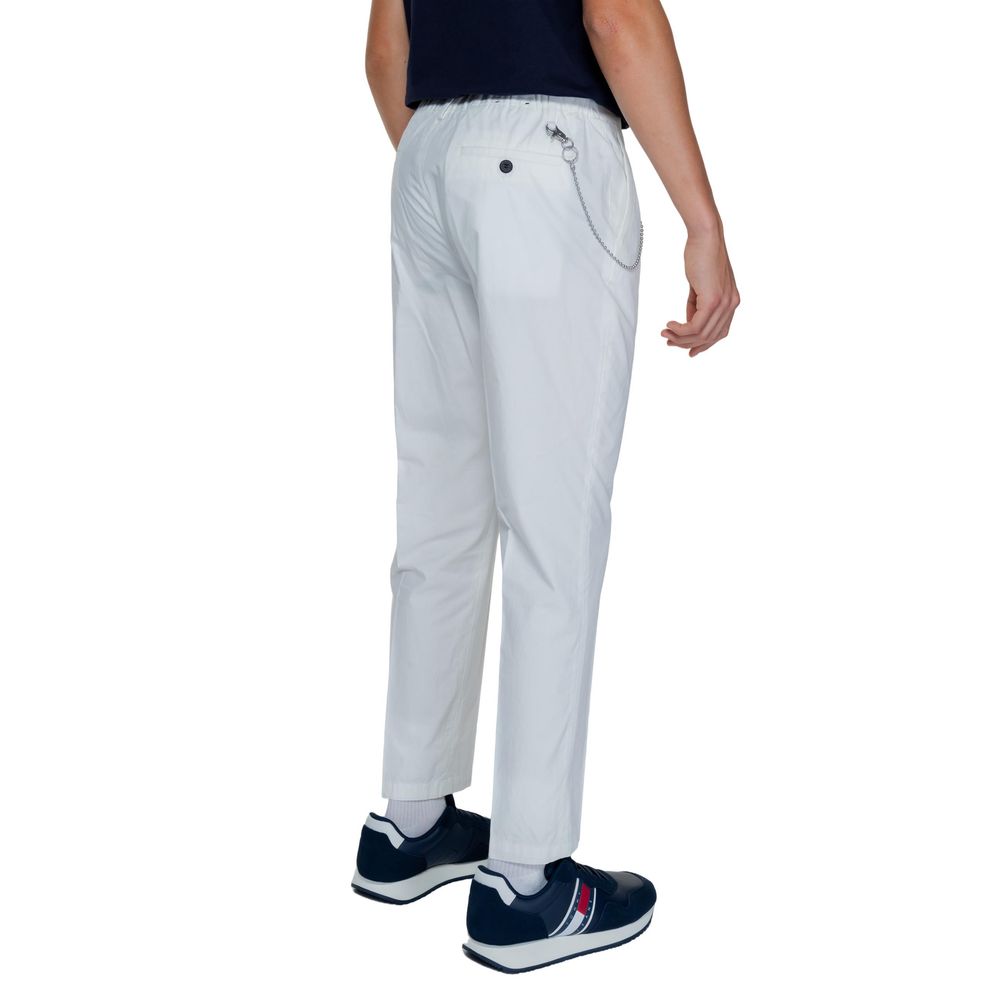 Antony Morato White Cotton Jeans for Effortless Elegance