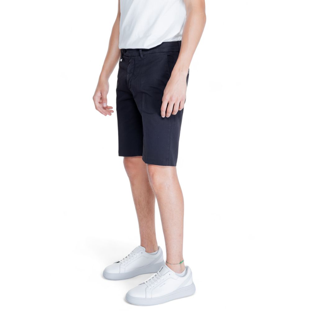 Antony Morato Black Cotton Short for Elevated Casual Style