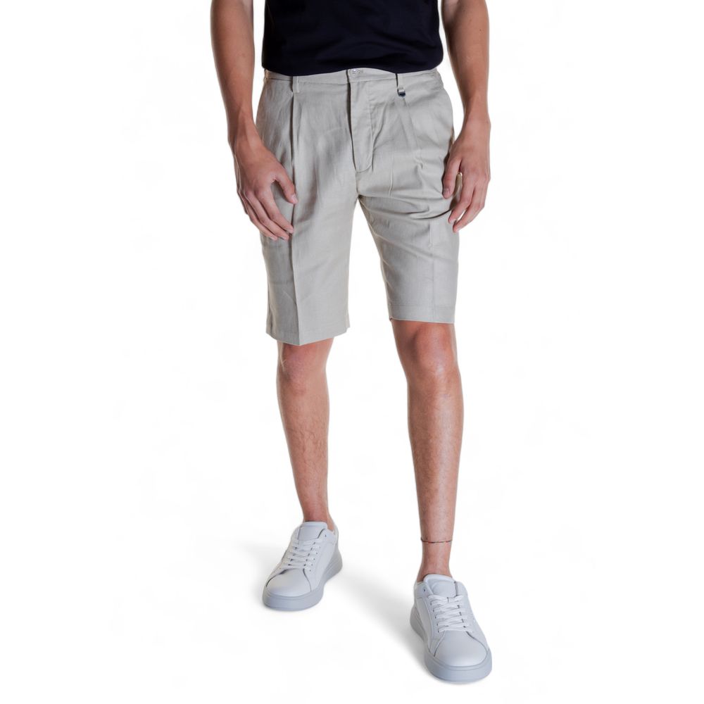 Antony Morato Beige Linen Short for Effortless Elegance