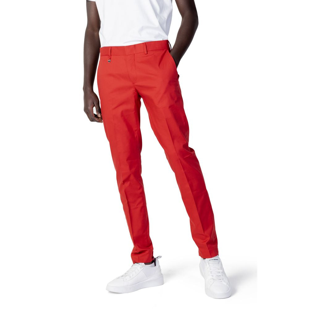 Antony Morato Red Cotton Jeans for Timeless Elegance