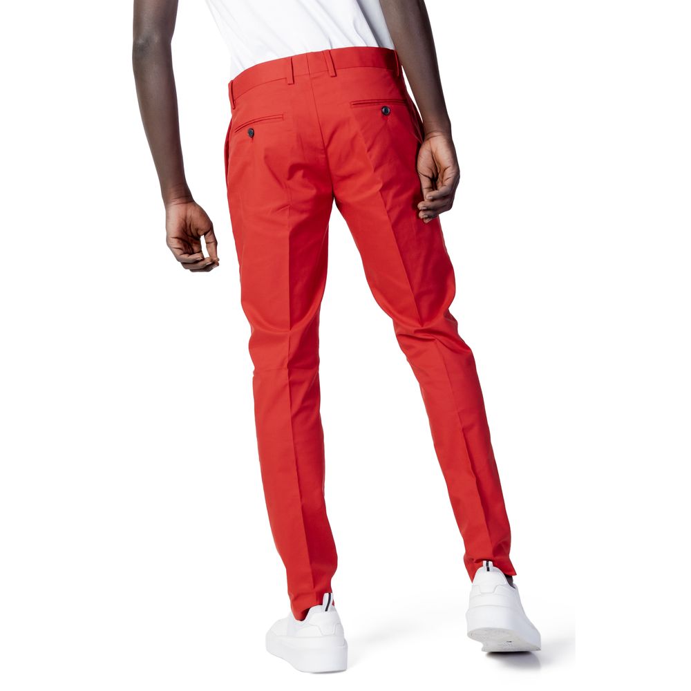 Antony Morato Red Cotton Jeans for Timeless Elegance