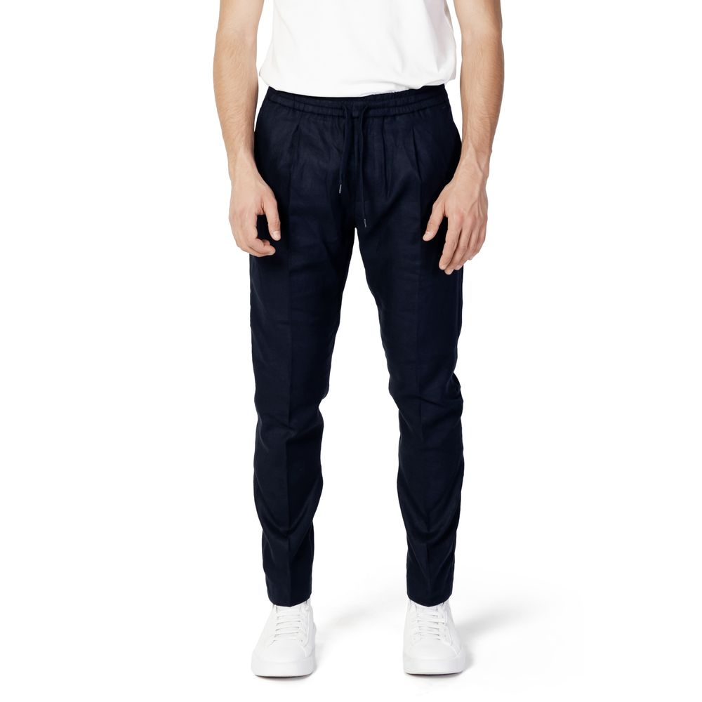 Antony Morato Blue Linen Jeans for Elevated Style
