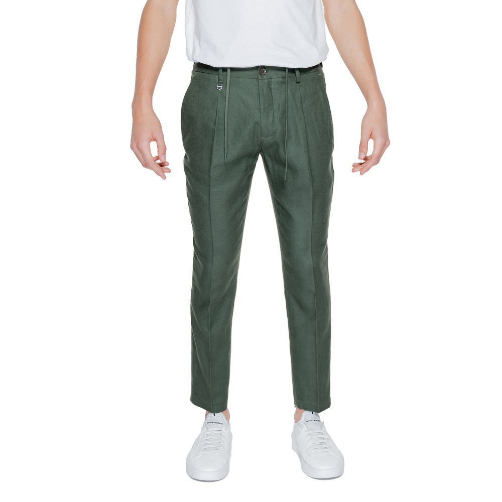 Antony Morato Green Linen Jeans for Effortless Elegance