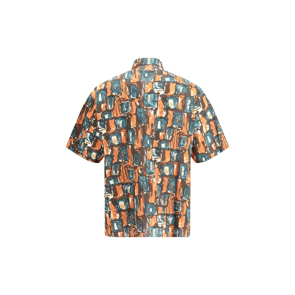 Prada Multicoloured Cotton Batista Squared Shirt