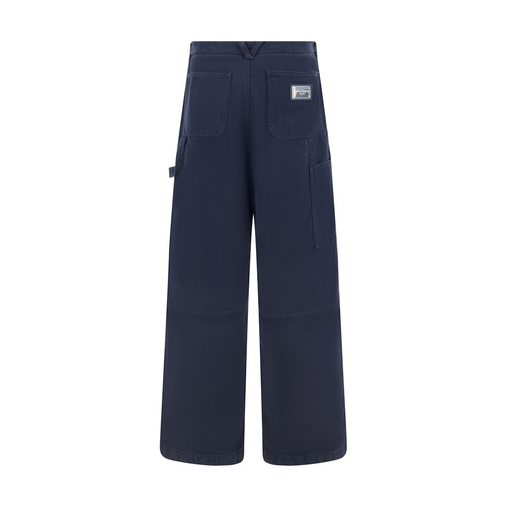 Dolce & Gabbana Olive Cotton Cargo Pants for Elevated Urban Style