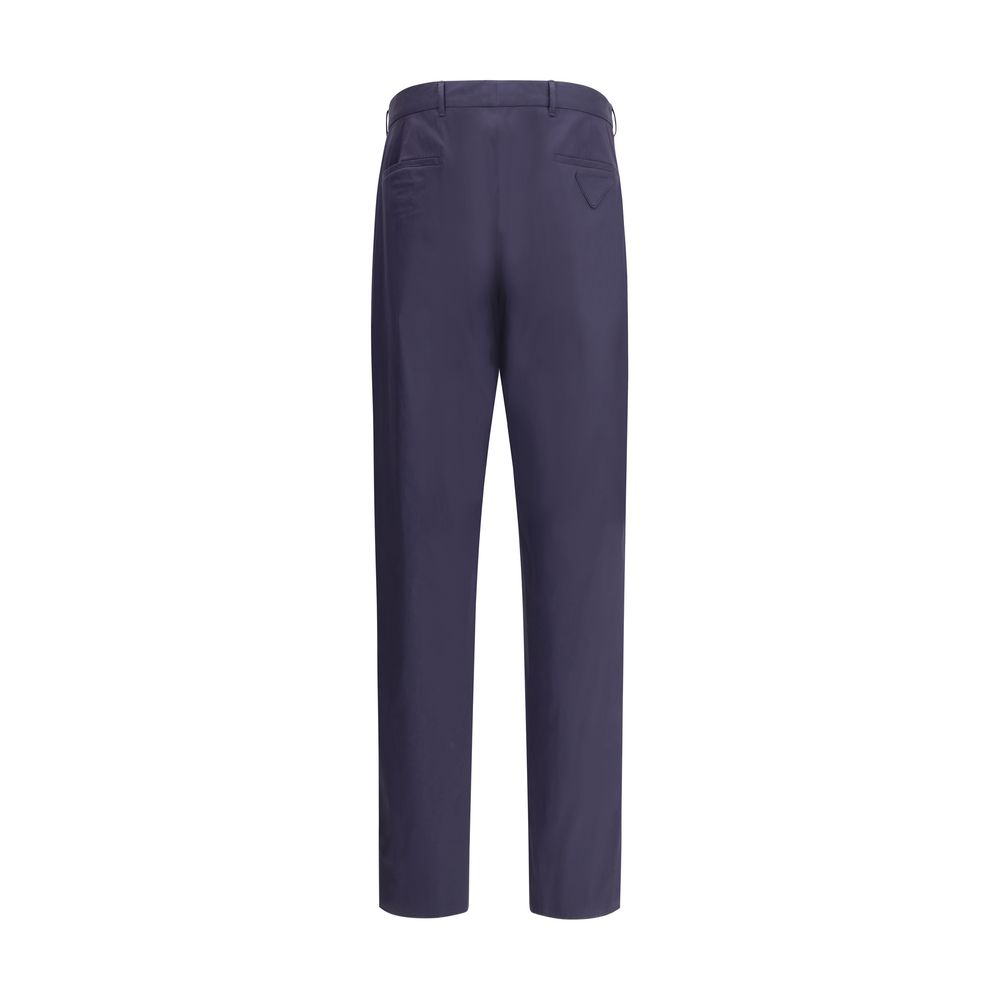 Prada Navy Wool Trousers: Timeless Elegance for Modern Sophistication