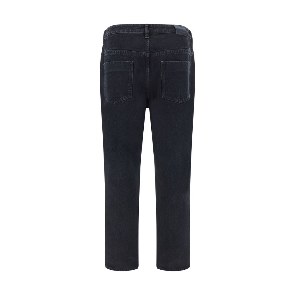 Givenchy Blue Cotton Denim Pants - Luxury Casual Elegance Redefined