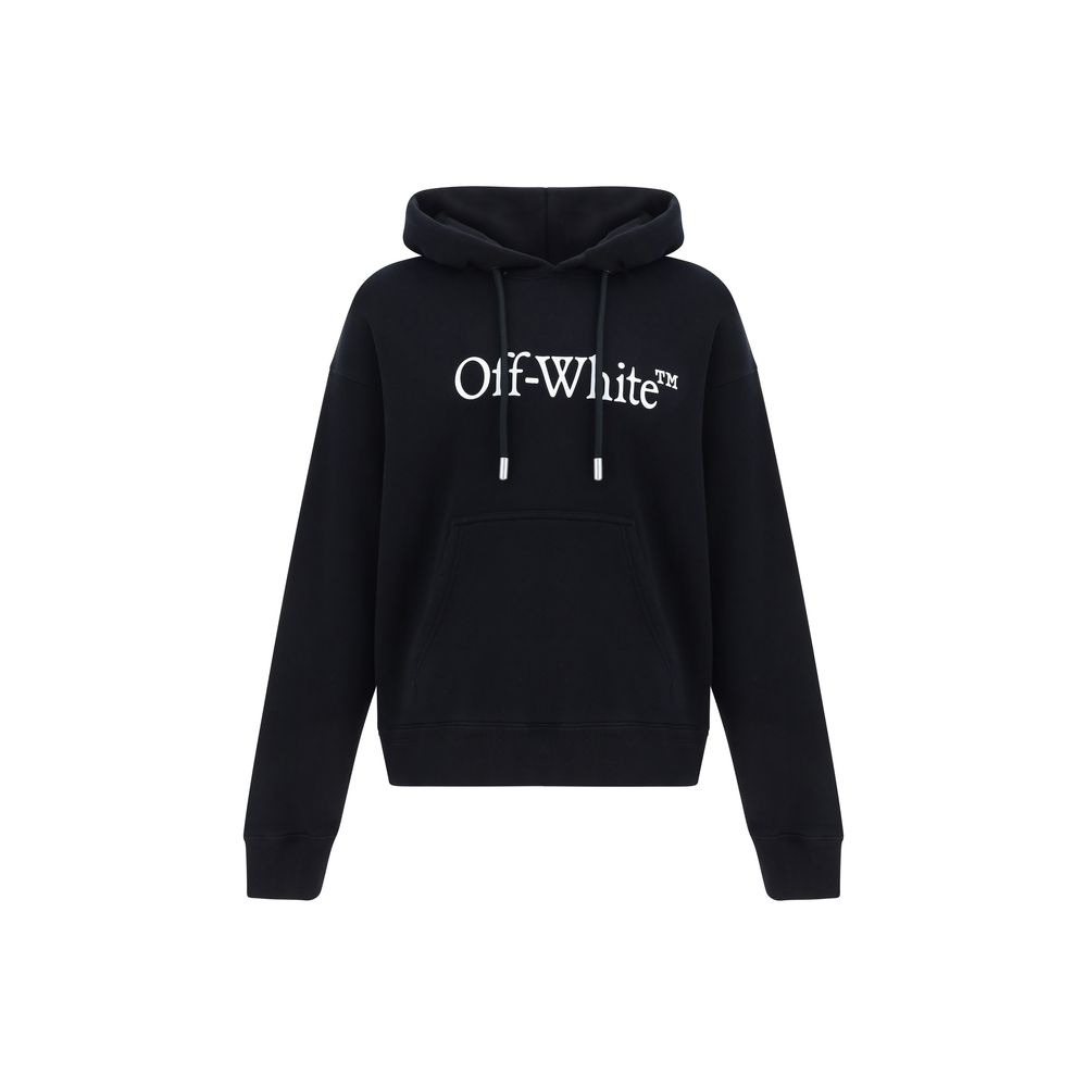 Off-White Black Cotton Big Bookish Skate Hoodie