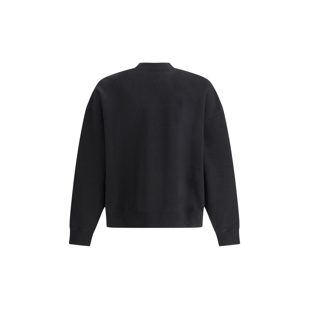 Palm Angels Black Premium Cotton Sweatshirt