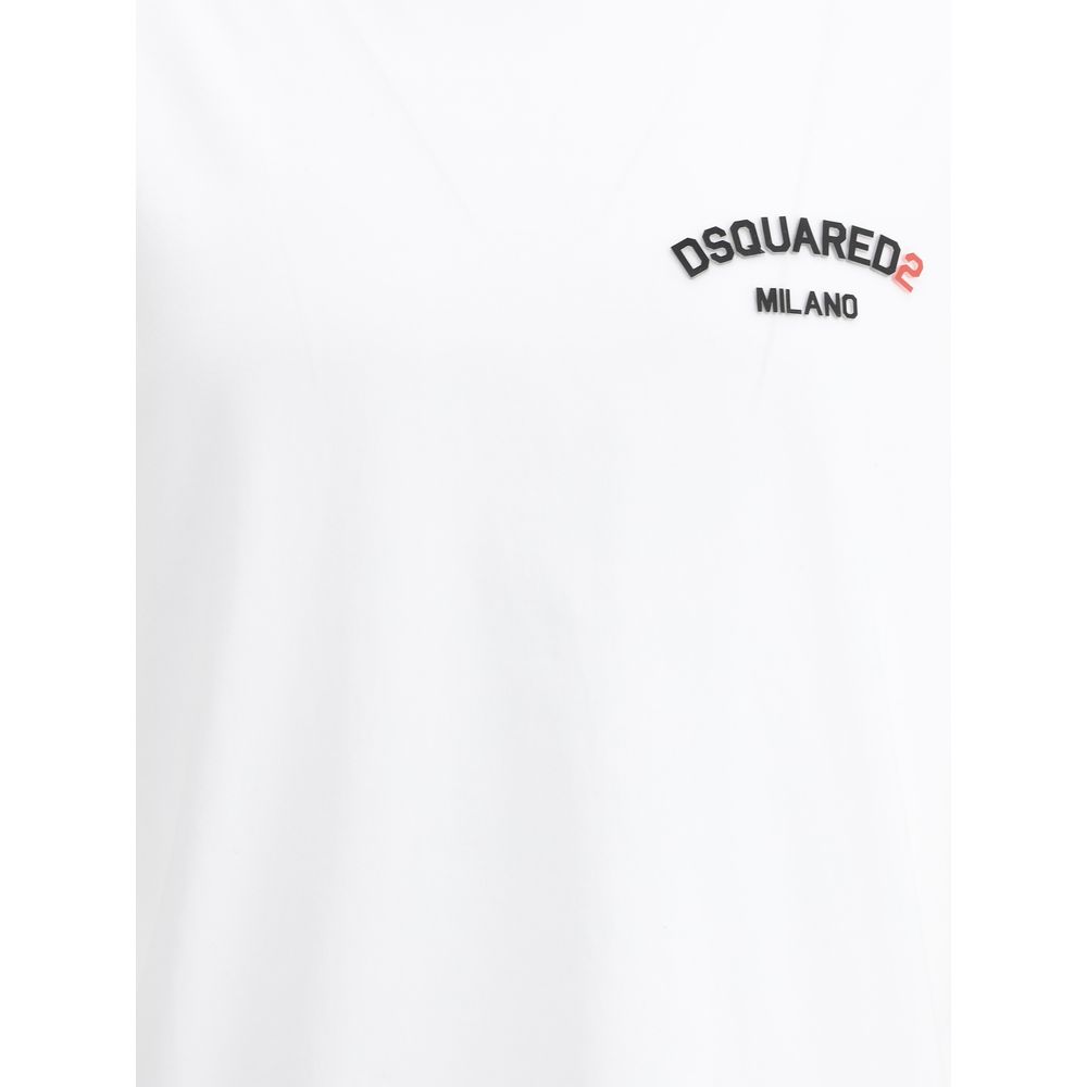 Dsquared² White Premium Cotton T-Shirt for Effortless Style