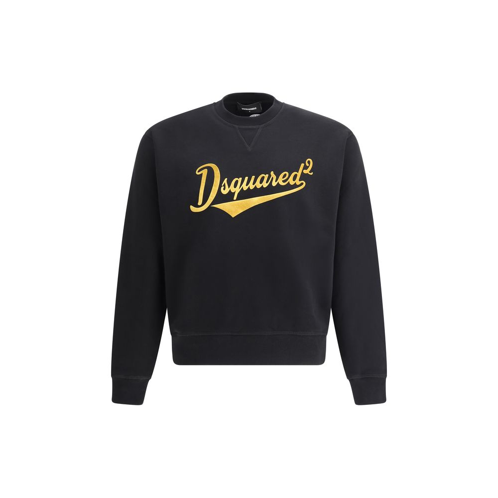 Dsquared² Grey Cotton Sweatshirt: Effortless Luxury for Every Occasion