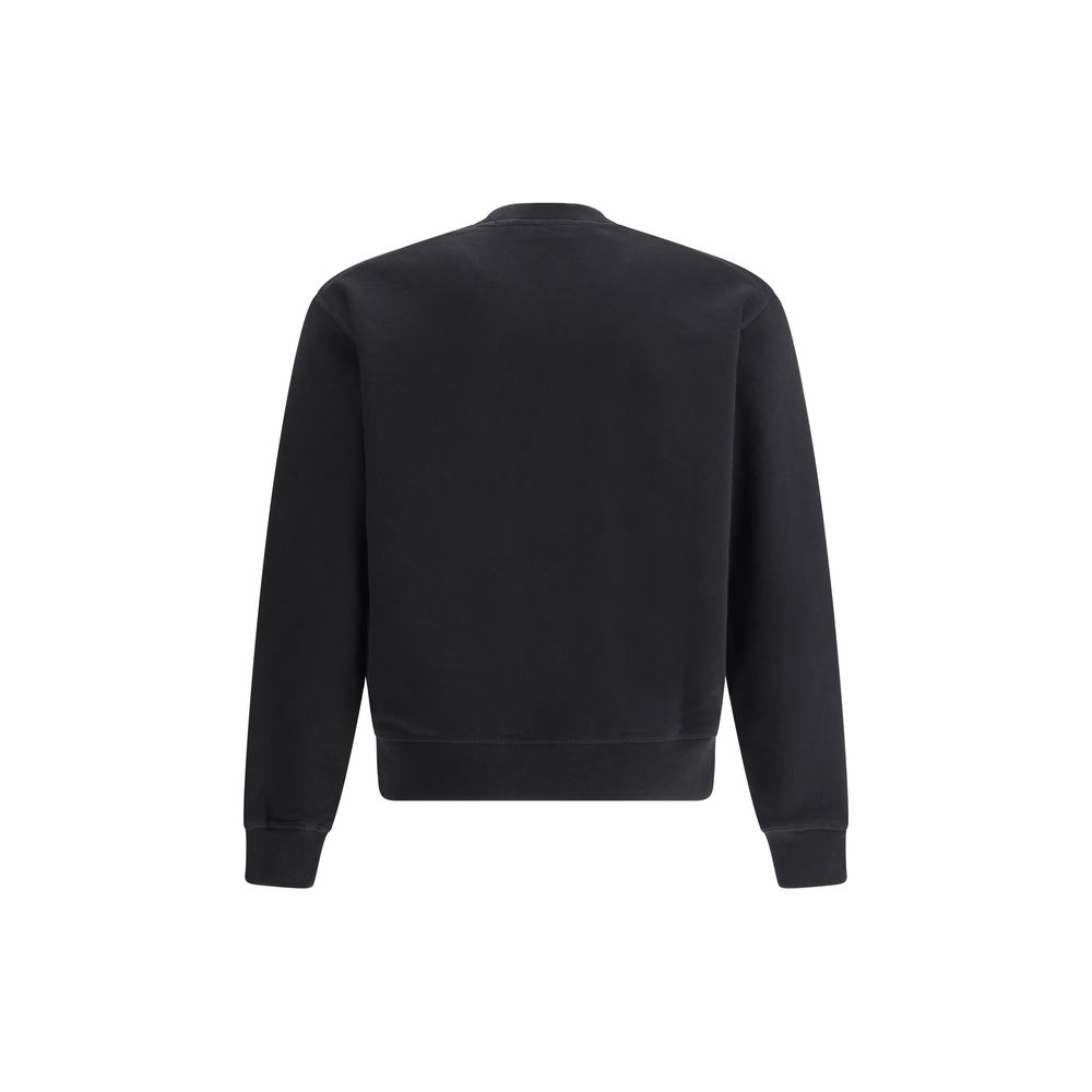 Dsquared² Grey Cotton Sweatshirt: Effortless Luxury for Every Occasion