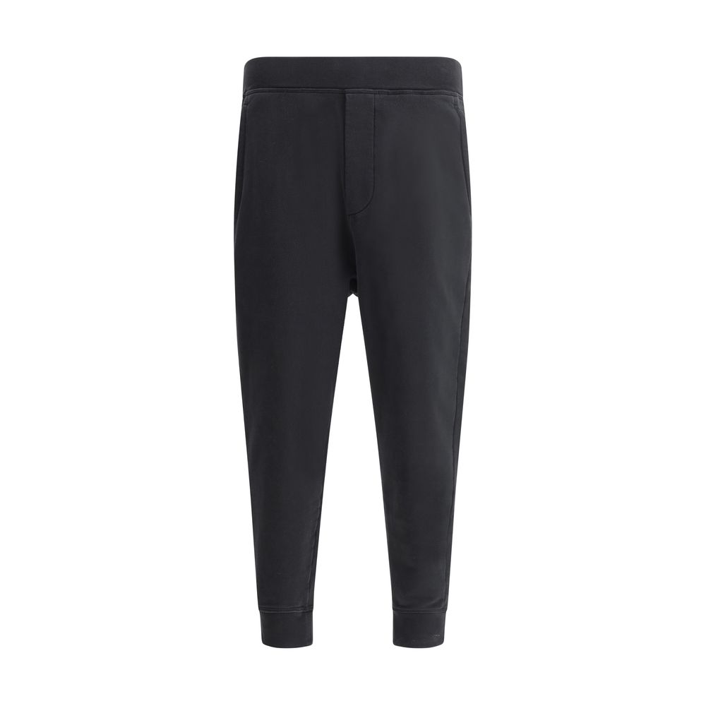 Dsquared² Black Cotton Relax Dean Sweatpants for Elevated Comfort