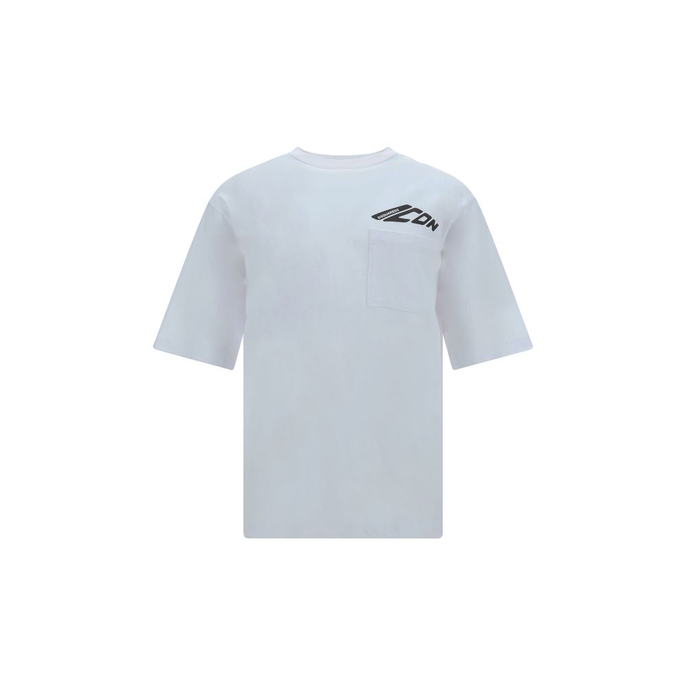 Dsquared² White Cotton T-Shirt: Iconic Style Meets Timeless Elegance