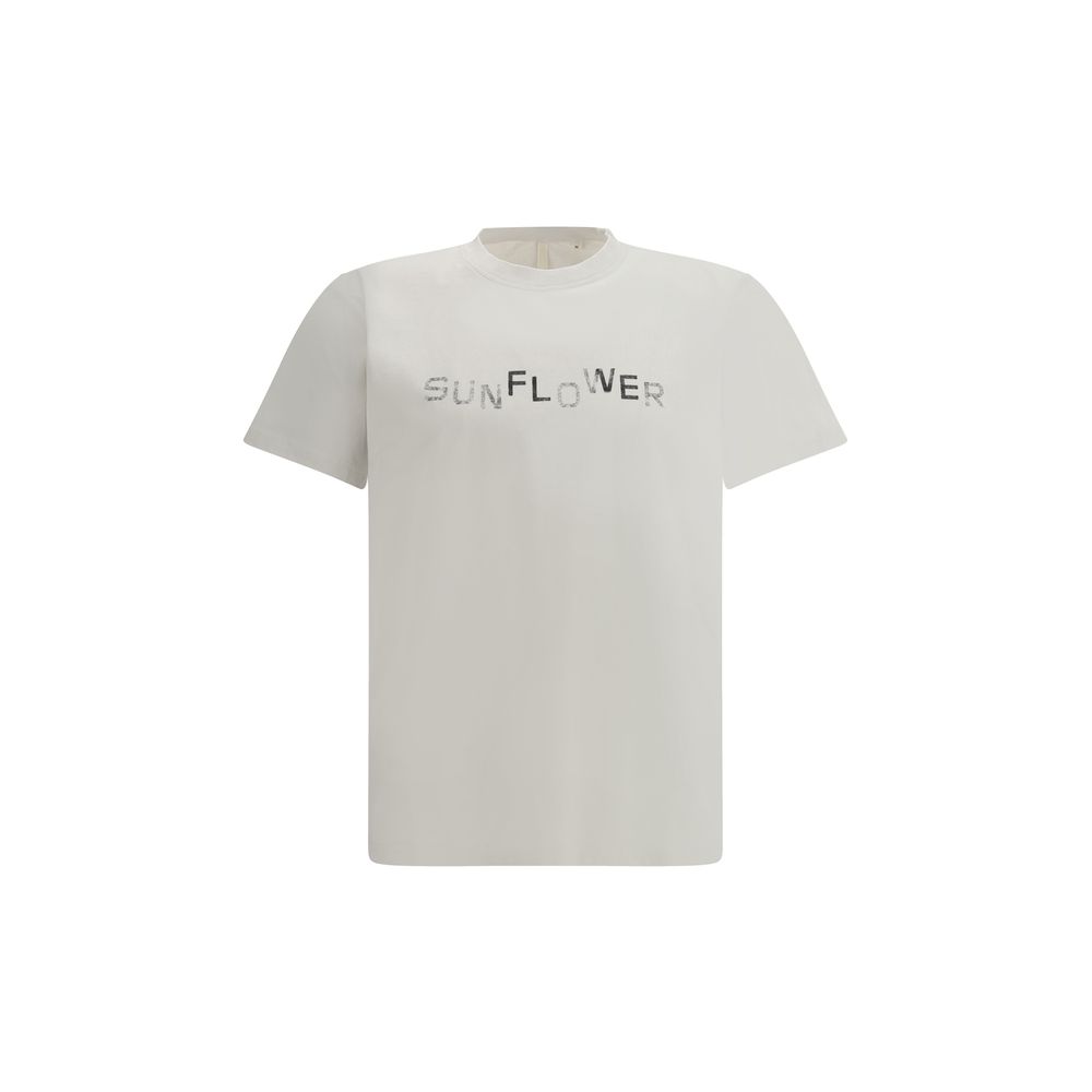 Sunflower White Premium Cotton T-Shirt in Luxury Style