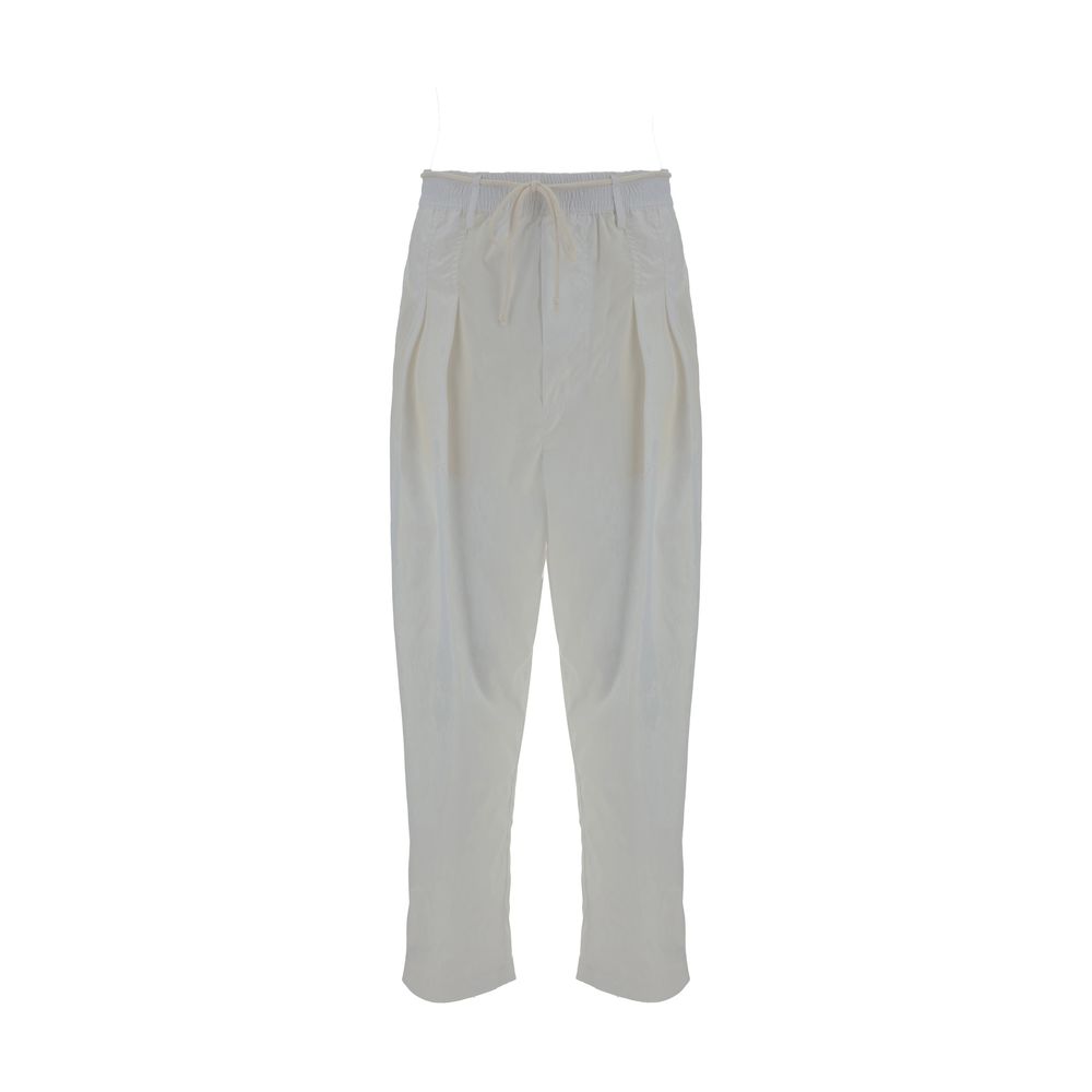 Mordecai Grey Cotton Drawstring Pants for Effortless Elegance