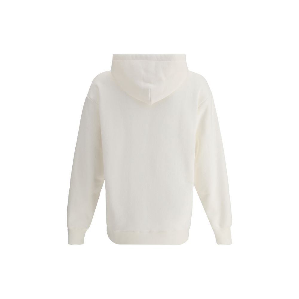 Valentino Grey Cotton Hoodie with Iconic Monogram Print