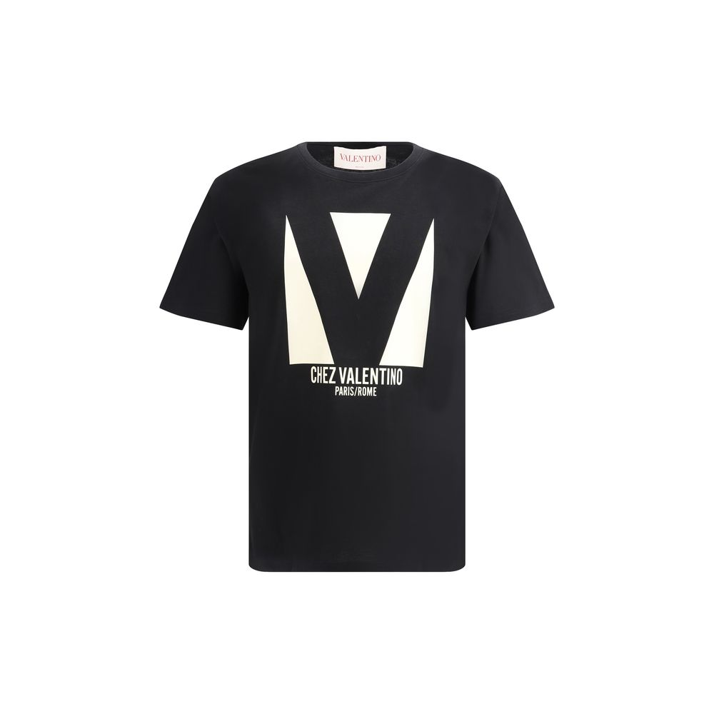 Valentino White Cotton Maxi Print T-Shirt: Effortless Luxury Essential