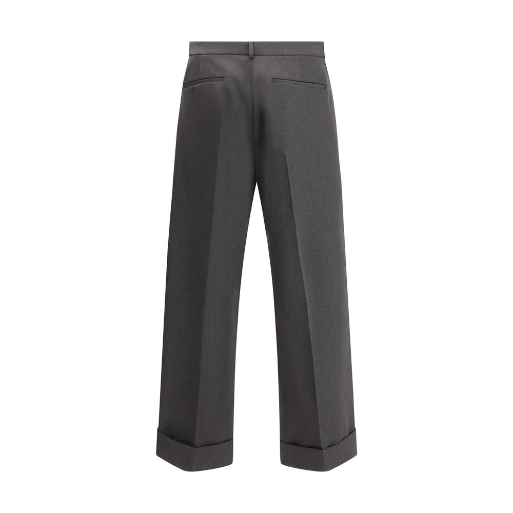 Valentino Navy Virgin Wool Trousers