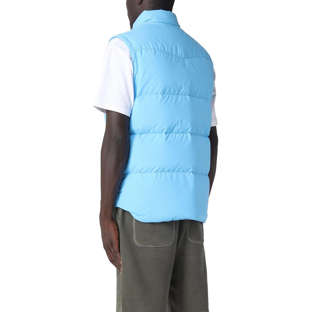 Woolrich Light Blue Technical Fabric Vest for Modern Elegance