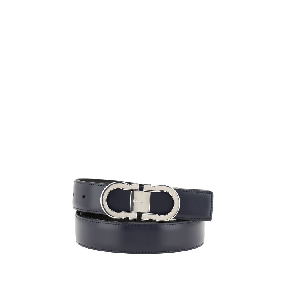 Ferragamo Brown Premium Leather Reversible Belt