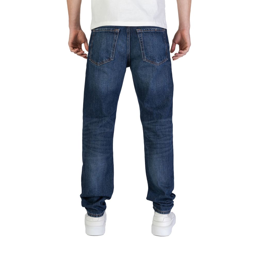 Hugo Boss Blue Cotton Jeans for Effortless Elegance