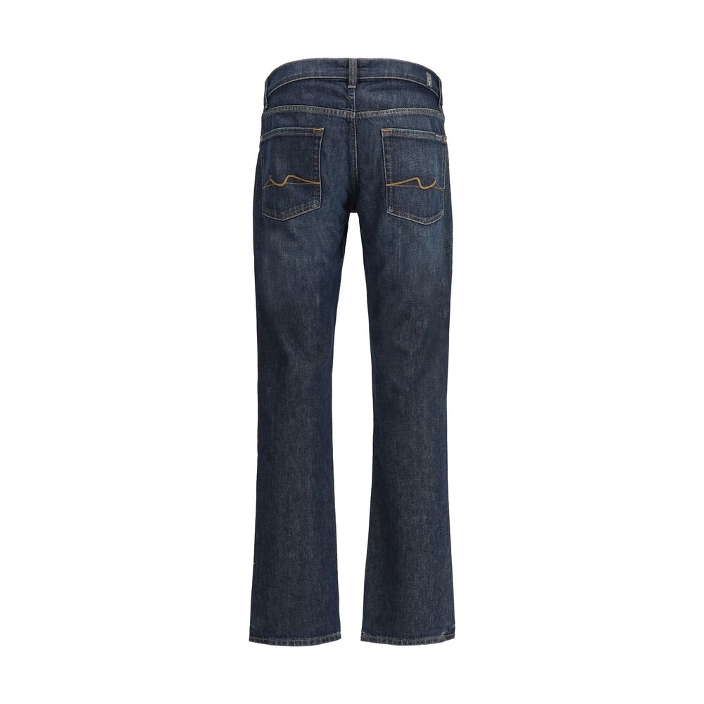 7FOR Blue Denim Jeans Crafted For Timeless Sophistication