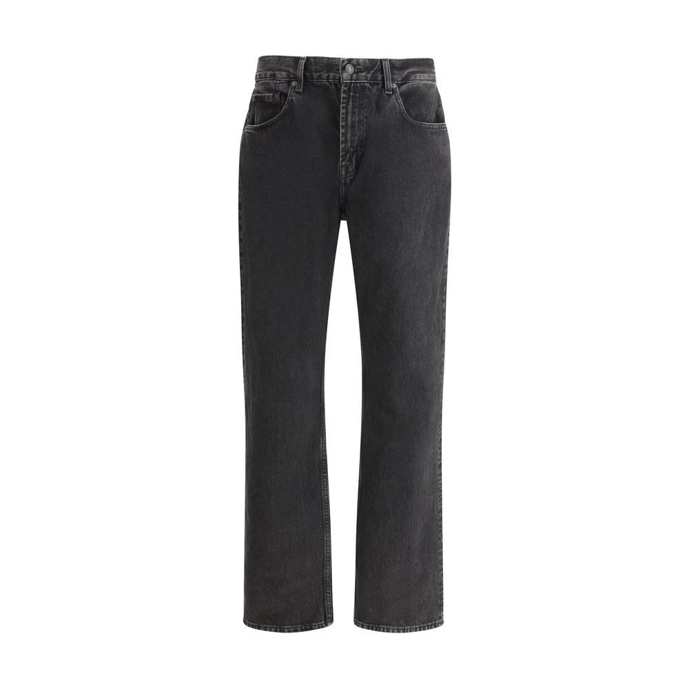 7FOR Black Denim Cotton Jeans - Timeless Luxury Denim Essentials